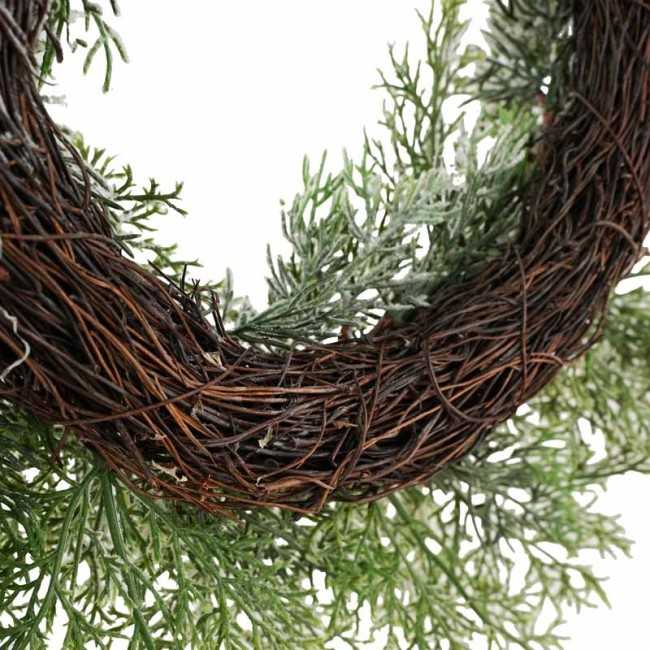 Ghirlanda Natalizia di Pino Innevato D.45 cm