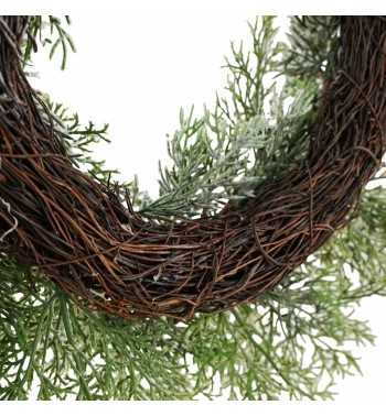 Ghirlanda Natalizia di Pino Innevato D.45 cm