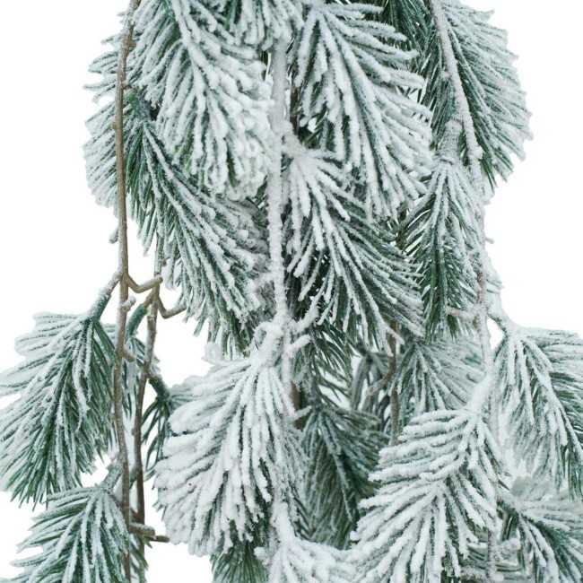 Rametto Natalizio di Pino Innevato 110 cm