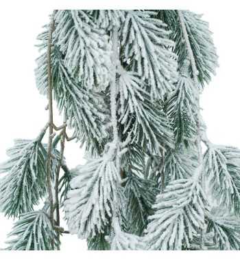 Rametto Natalizio di Pino Innevato 110 cm