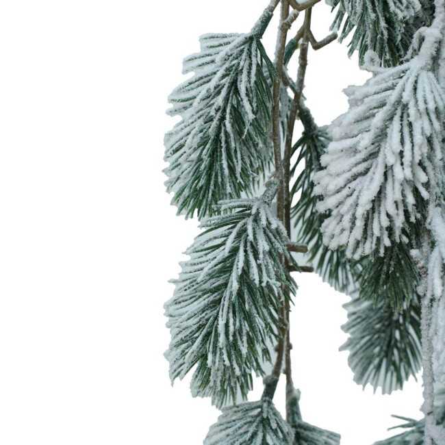 Rametto Natalizio di Pino Innevato 110 cm