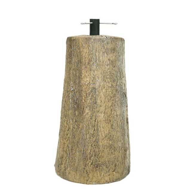 Base Tronco per Albero di Natale in Cemento Effetto Legno