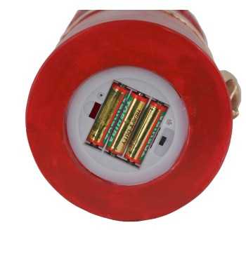 Candela Natalizia Rossa con Led in Resina H.44 cm Candela Natalizia Rossa con Led in Resina H.44 cm