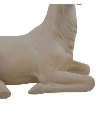 Renna Natalizia Seduta in Resina Beige H.126 cm