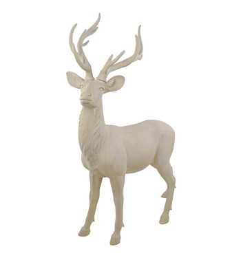 Renna Natalizia in Resina Beige H.153 cm