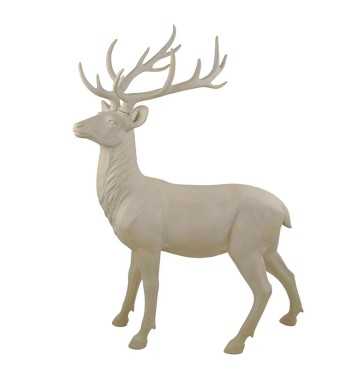 Renna Natalizia in Resina Beige H.153 cm