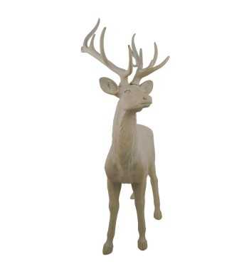 Renna Natalizia in Resina Beige H.153 cm