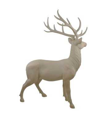 Renna Natalizia in Resina Beige H.153 cm