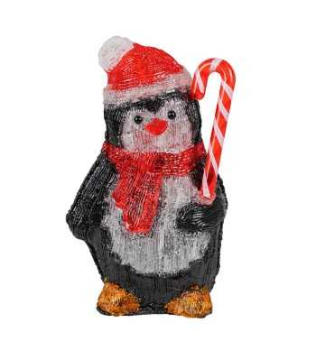 Pinguino Luminoso Natalizio H.30 cm