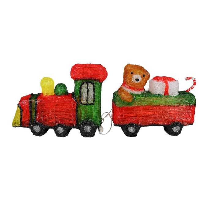 Trenino Natalizio Luminoso H.28 cm