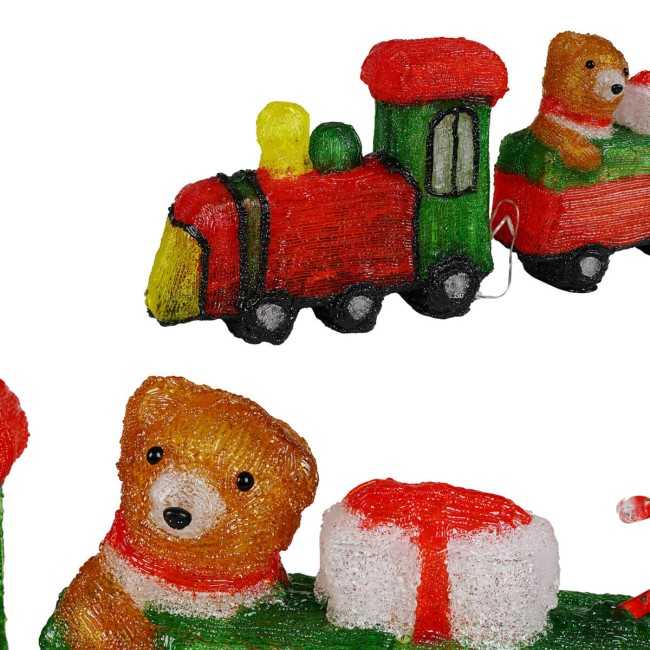 Trenino Natalizio Luminoso H.28 cm