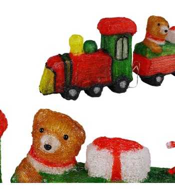 Trenino Natalizio Luminoso H.28 cm