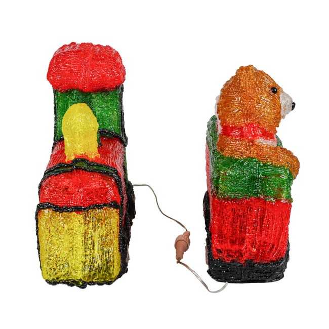 Trenino Natalizio Luminoso H.28 cm