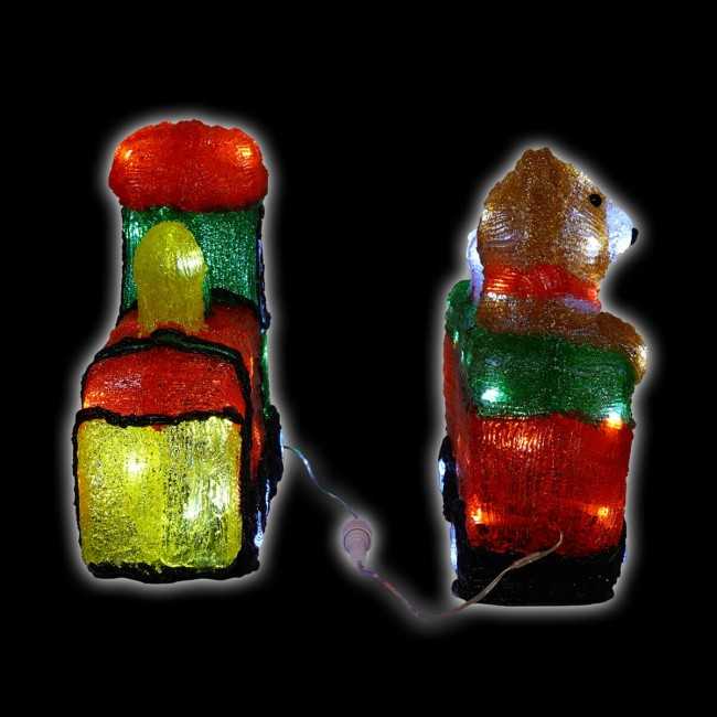 Trenino Natalizio Luminoso H.28 cm