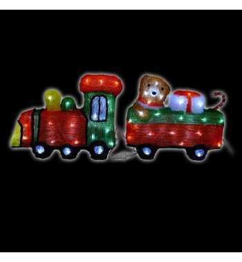 Trenino Natalizio Luminoso H.28 cm