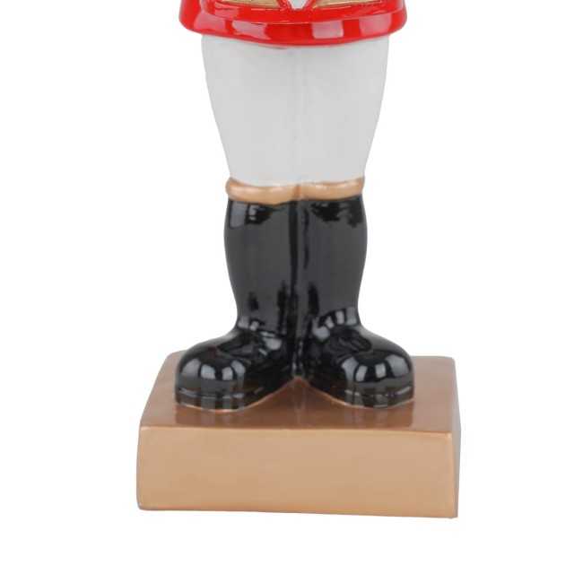 Renna Schiaccianoci Natalizia in Resina con Tamburo H.35,5 cm