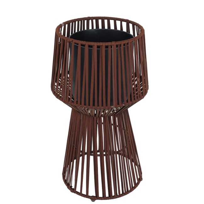 Vaso con Corde Marrone Scuro H.75/55 cm