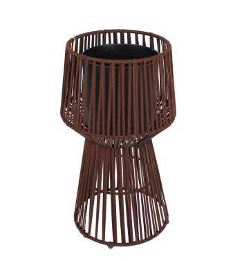 Vaso con Corde Marrone Scuro H.75/55 cm Vaso con Corde Marrone Scuro H.75/55 cm