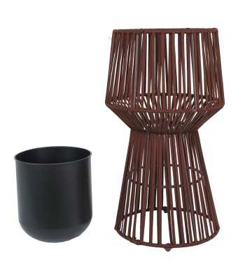 Vaso con Corde Marrone Scuro H.75/55 cm Vaso con Corde Marrone Scuro H.75/55 cm