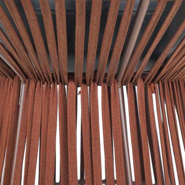 Vaso con Corde Marrone Scuro H.75/55 cm