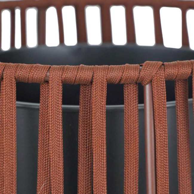 Vaso con Corde Marrone Scuro H.75/55 cm