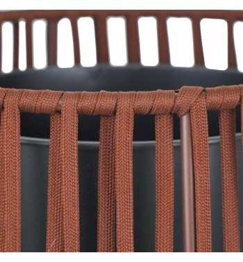 Vaso con Corde Marrone Scuro H.75/55 cm Vaso con Corde Marrone Scuro H.75/55 cm