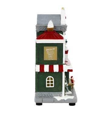 Gelateria Natalizia con Luci in Resina H.24 cm