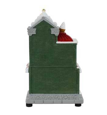 Gelateria Natalizia con Luci in Resina H.24 cm