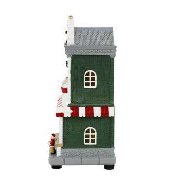 Gelateria Natalizia con Luci in Resina H.24 cm