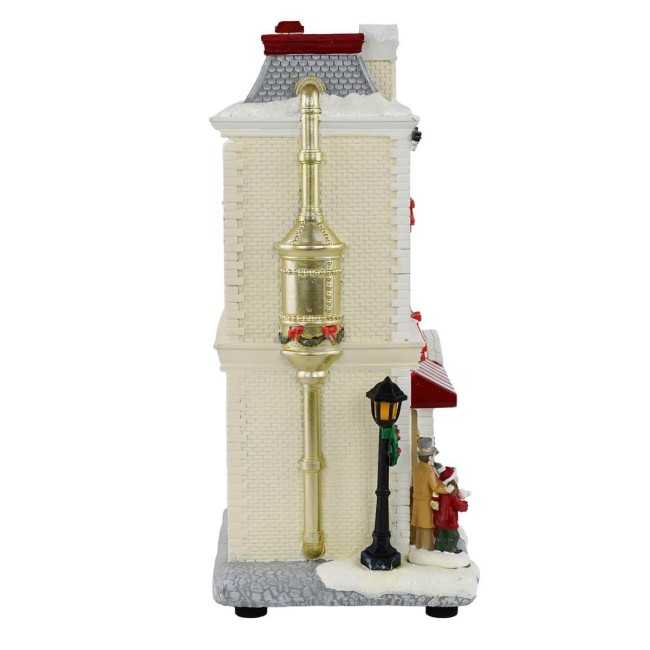 Caffetteria Natalizia con Luci in Resina H.27,5 cm