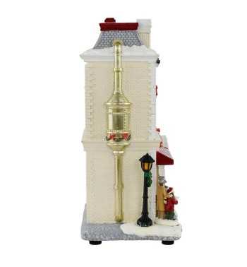 Caffetteria Natalizia con Luci in Resina H.27,5 cm