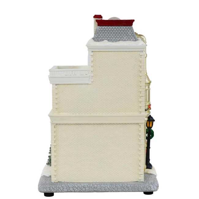 Caffetteria Natalizia con Luci in Resina H.27,5 cm