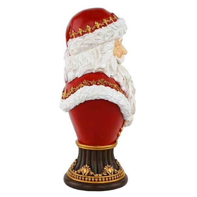 Busto di Babbo Natale in Resina H.29,5 cm