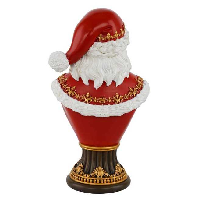 Busto di Babbo Natale in Resina H.29,5 cm
