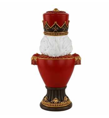 Busto Schiaccianoci Natalizio in Resina H.31 cm