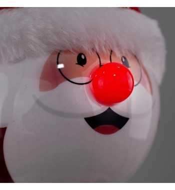 Pallina Babbo Natale con Led D.8 cm