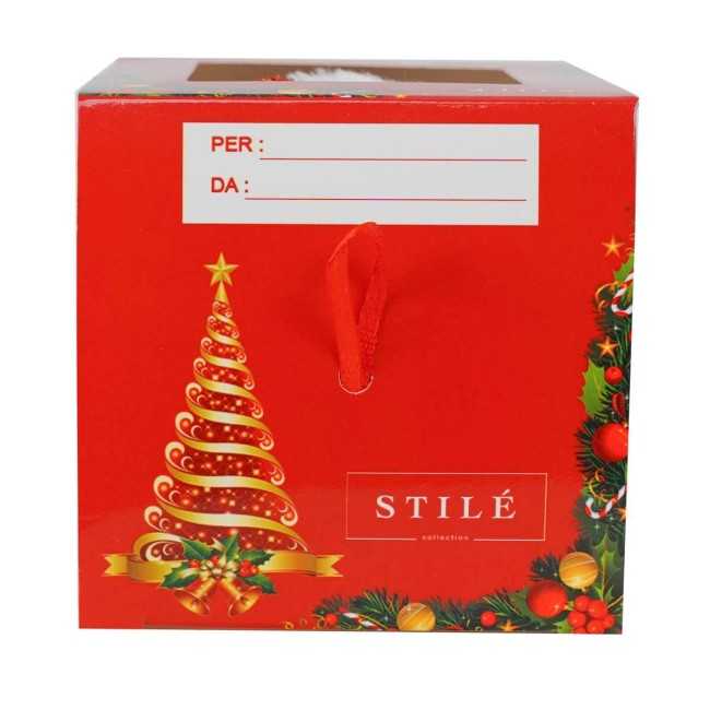 Pallina Babbo Natale con Led D.8 cm