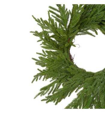 Ghirlanda Natalizia Verde in PE D.71 cm