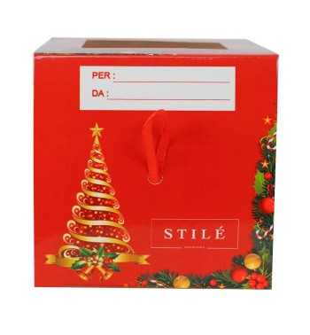 Pallina Babbo Natale con Led D.8 cm