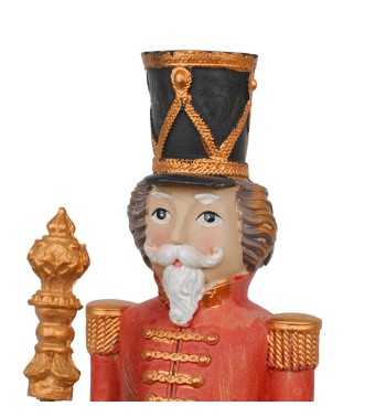 Carillon Schiaccianoci Natalizio in Resina H.28 cm