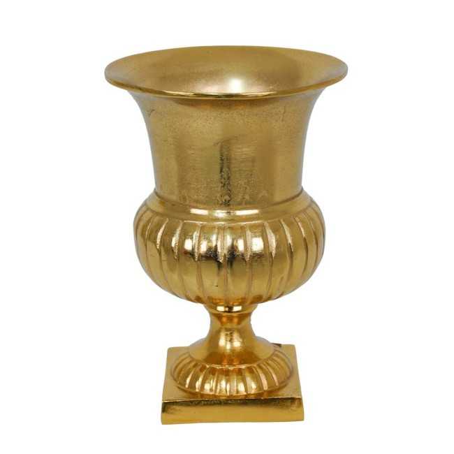Vaso Coppa in Alluminio Dorato 2 Misure