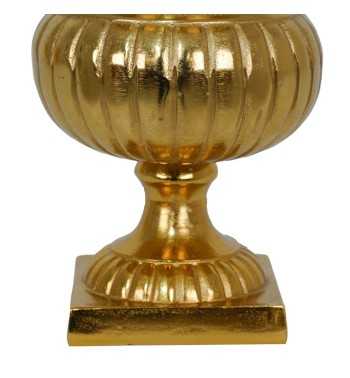 Vaso Coppa in Alluminio Dorato 2 Misure Vaso Coppa in Alluminio Dorato 2 Misure