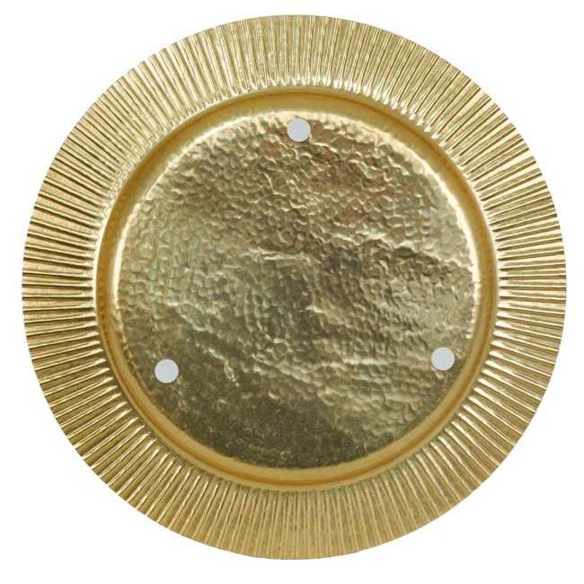 Piatto Tondo in Alluminio Oro 2 Misure