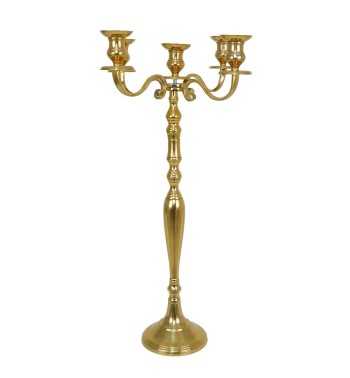 Candelabro in Alluminio Oro H.77 cm Candelabro in Alluminio Oro H.77 cm