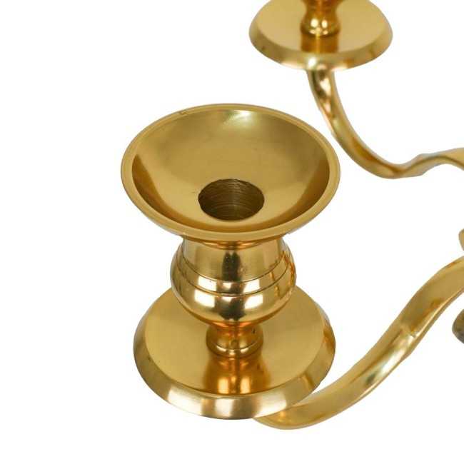 Candelabro in Alluminio Oro H.77 cm