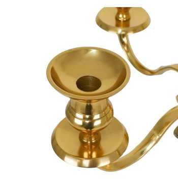 Candelabro in Alluminio Oro H.77 cm Candelabro in Alluminio Oro H.77 cm