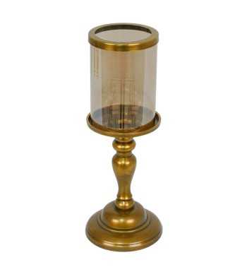 Candelabro in Alluminio Oro e Vetro 3 Misure Candelabro in Alluminio Oro e Vetro 3 Misure