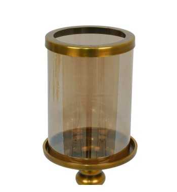 Candelabro in Alluminio Oro e Vetro 3 Misure Candelabro in Alluminio Oro e Vetro 3 Misure