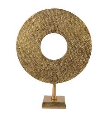 Complemento d'Arredo in Alluminio Oro H.46 cm