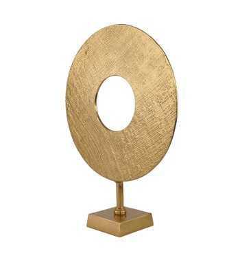 Complemento d'Arredo in Alluminio Oro H.46 cm